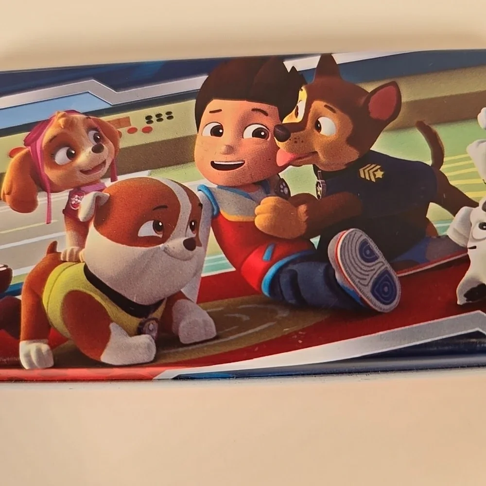 Paw Patrol Tin‎ Pencil Case Box With Colored Markers And Stamp Opened/Unused
